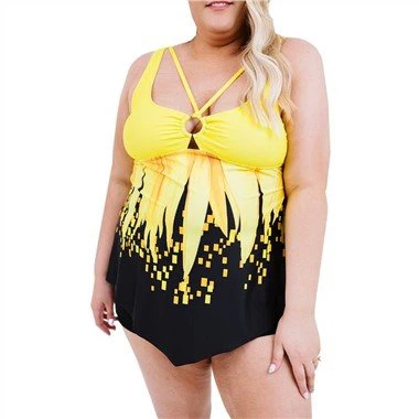 Maudymosi suknelė ir šortai didelio dydžio Tankini